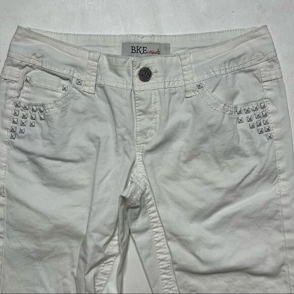 BKE | Sabrina White Denim Crop Jeans - Picture 2 of 8